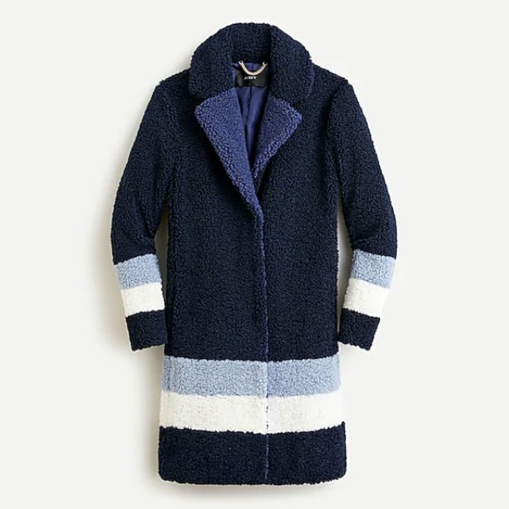 J. Crew Teddy Sherpa top coat